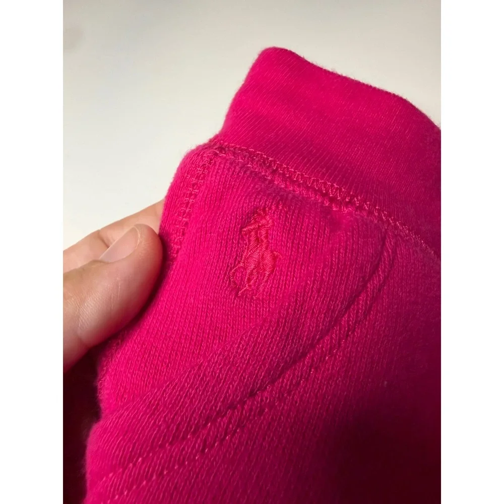 Polo Ralph Lauren Toddler Girls Pink Fleece Jogger Sweatpants Size 3 3T